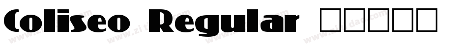 Coliseo Regular字体转换